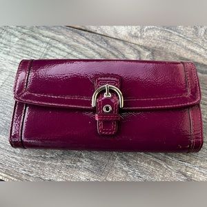Purple Coach Wallet